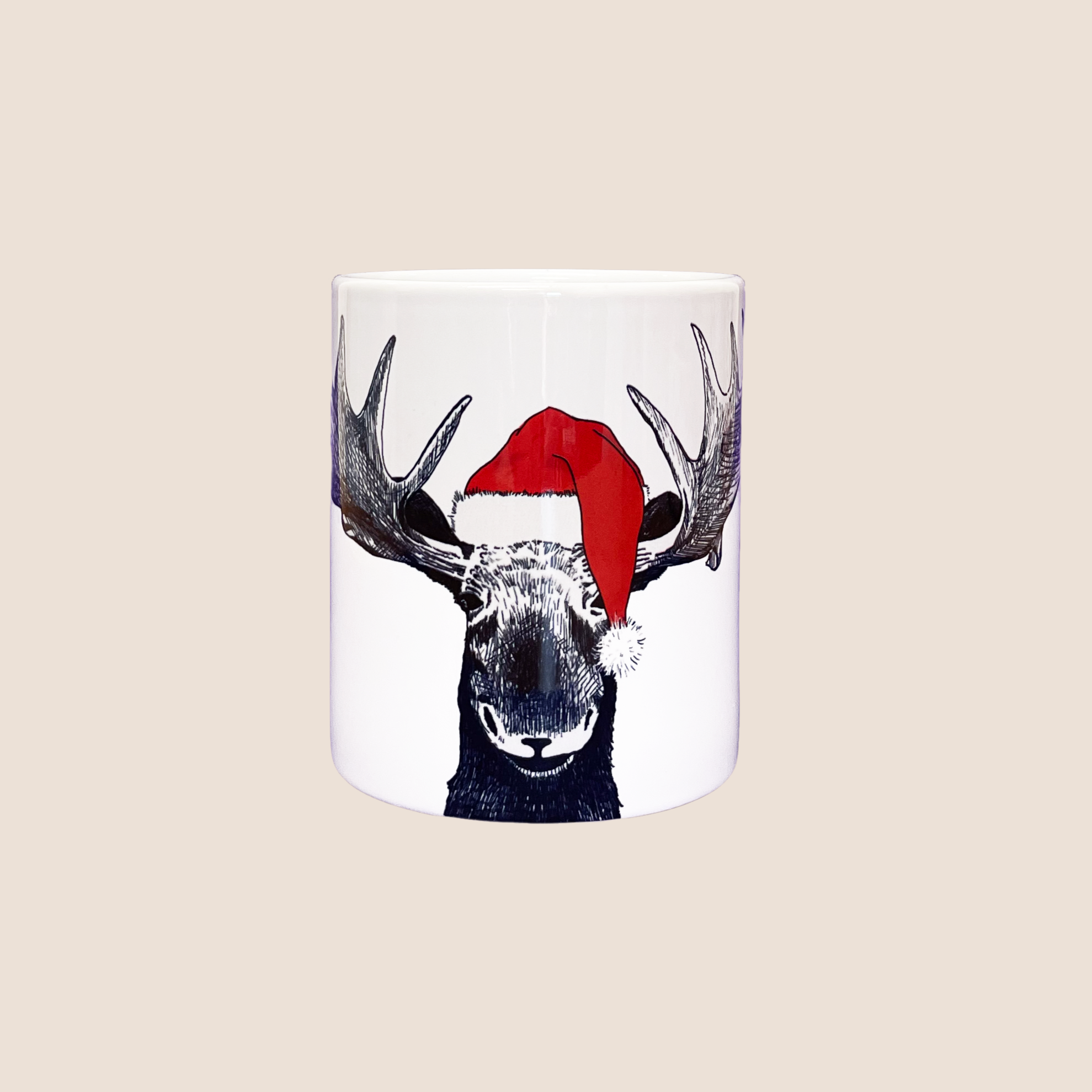 Santa Hat Moose Candle 250g Candle