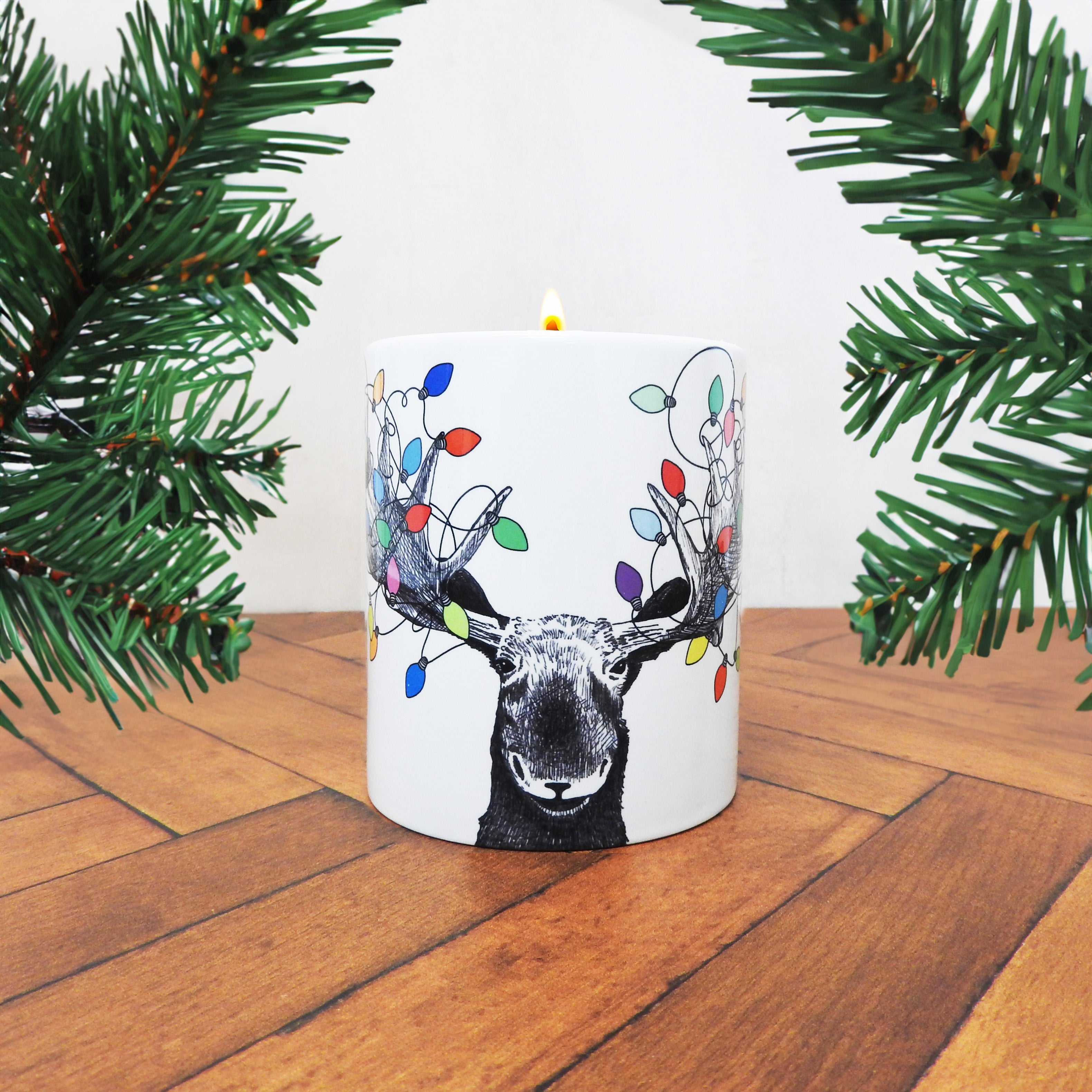 Twinkle Lights Moose Candle 250g Candle