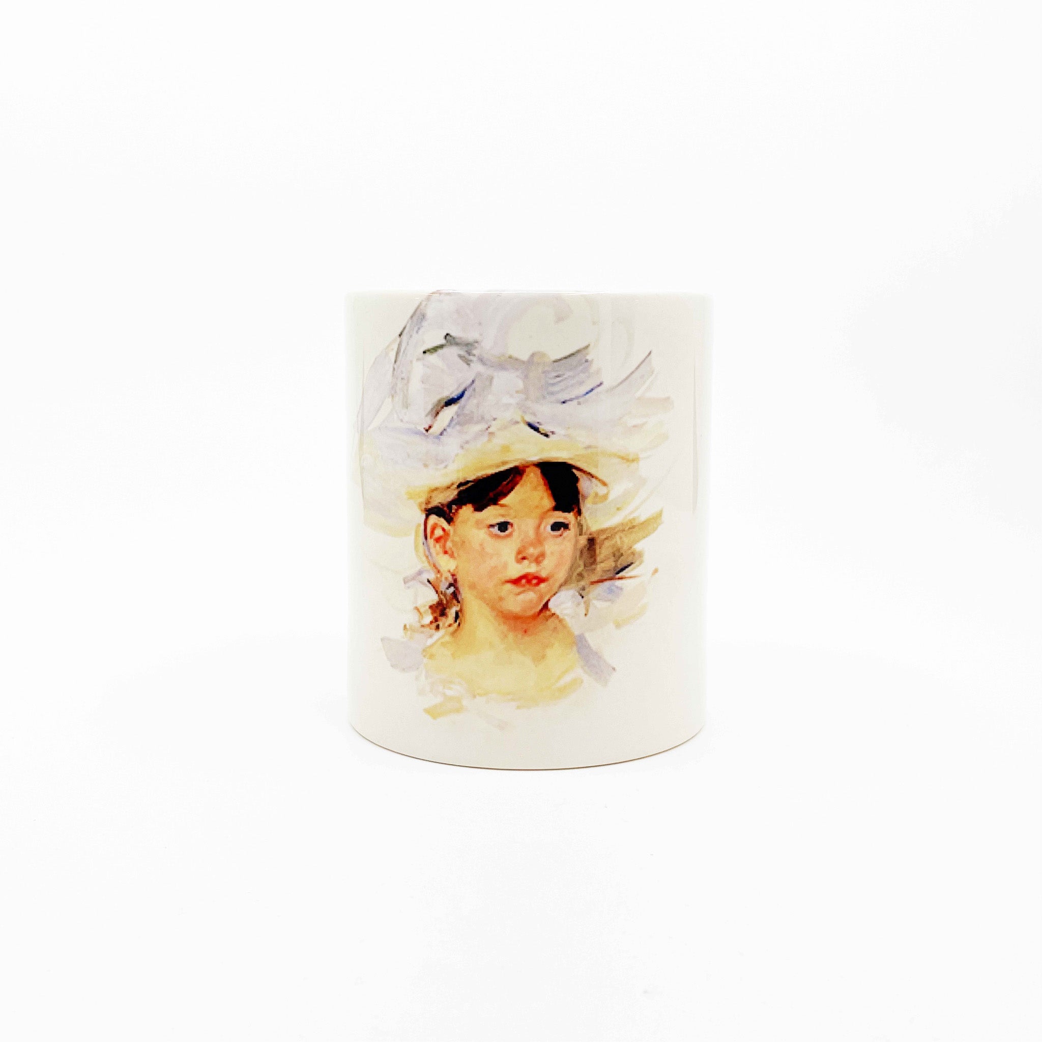 Sketch of Ellen Mary Cassatt in a Big Blue Hat by Mary Cassat