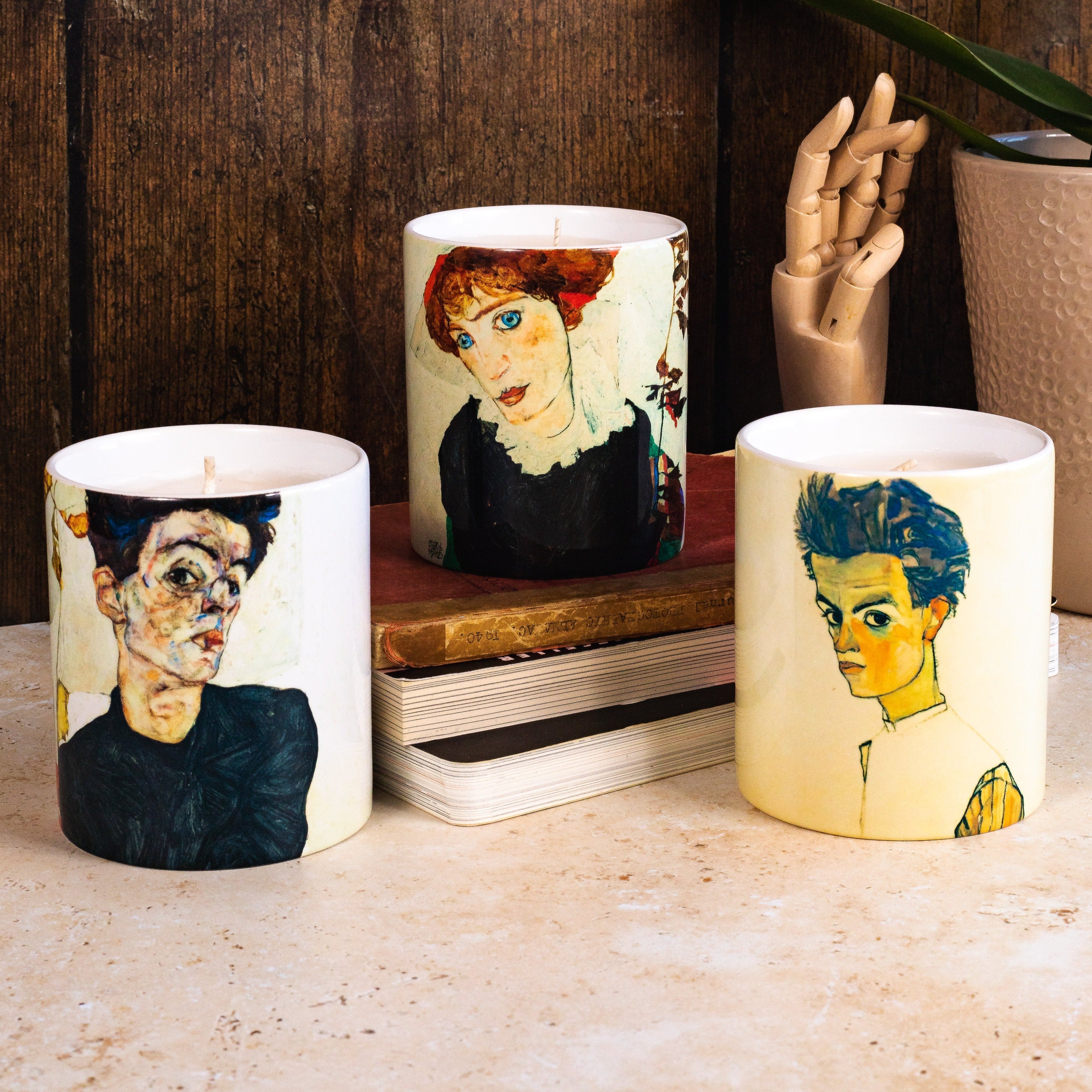 Egon Schiele Candle Set