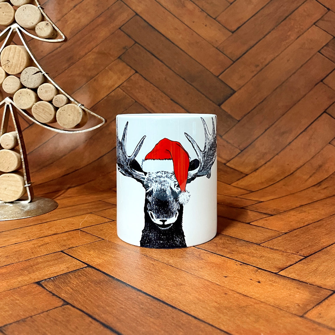 Santa Hat Moose Candle 250g Candle