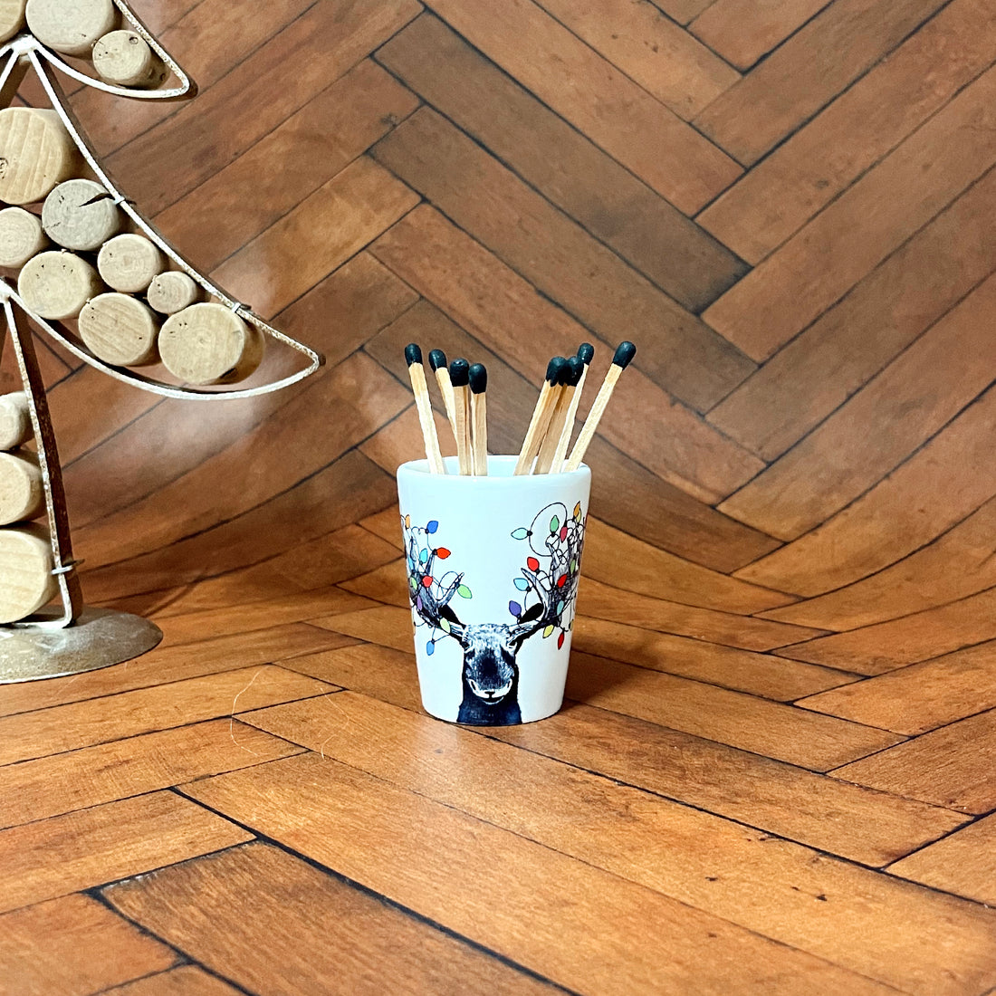 Inkdrop Festive Moose Matches Holder