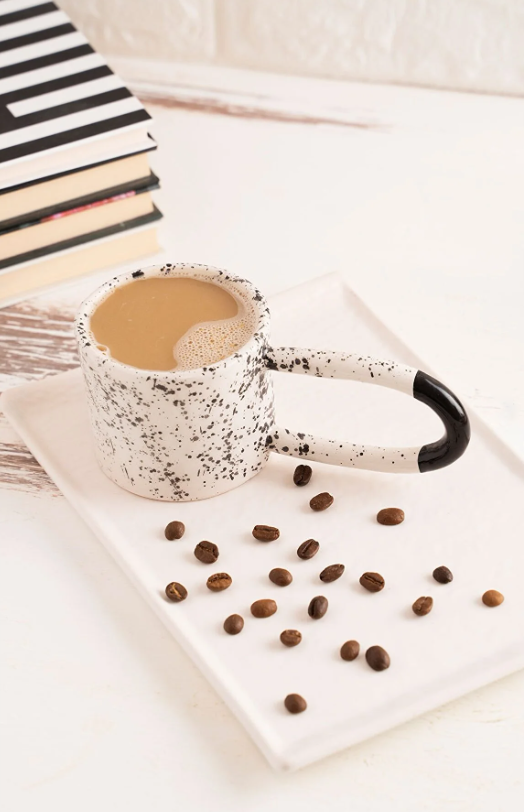 Ink Stroke Ceramic Mug Set