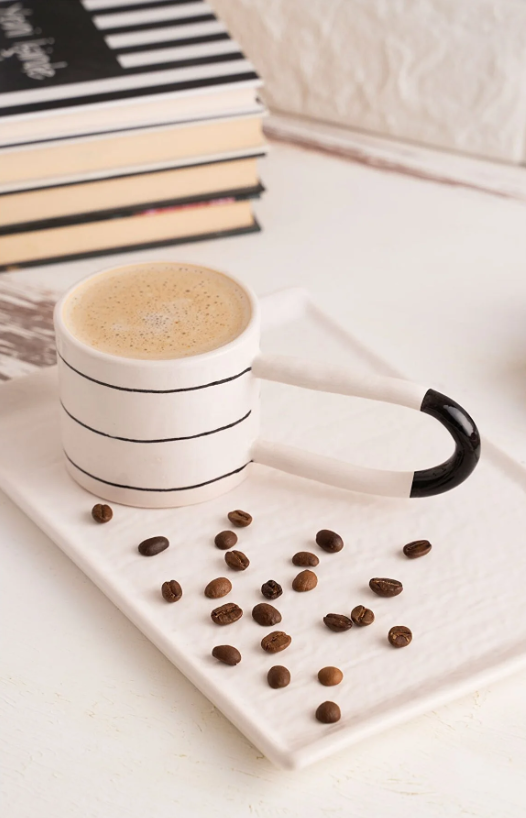 Ink Line Ceramic Mug Set