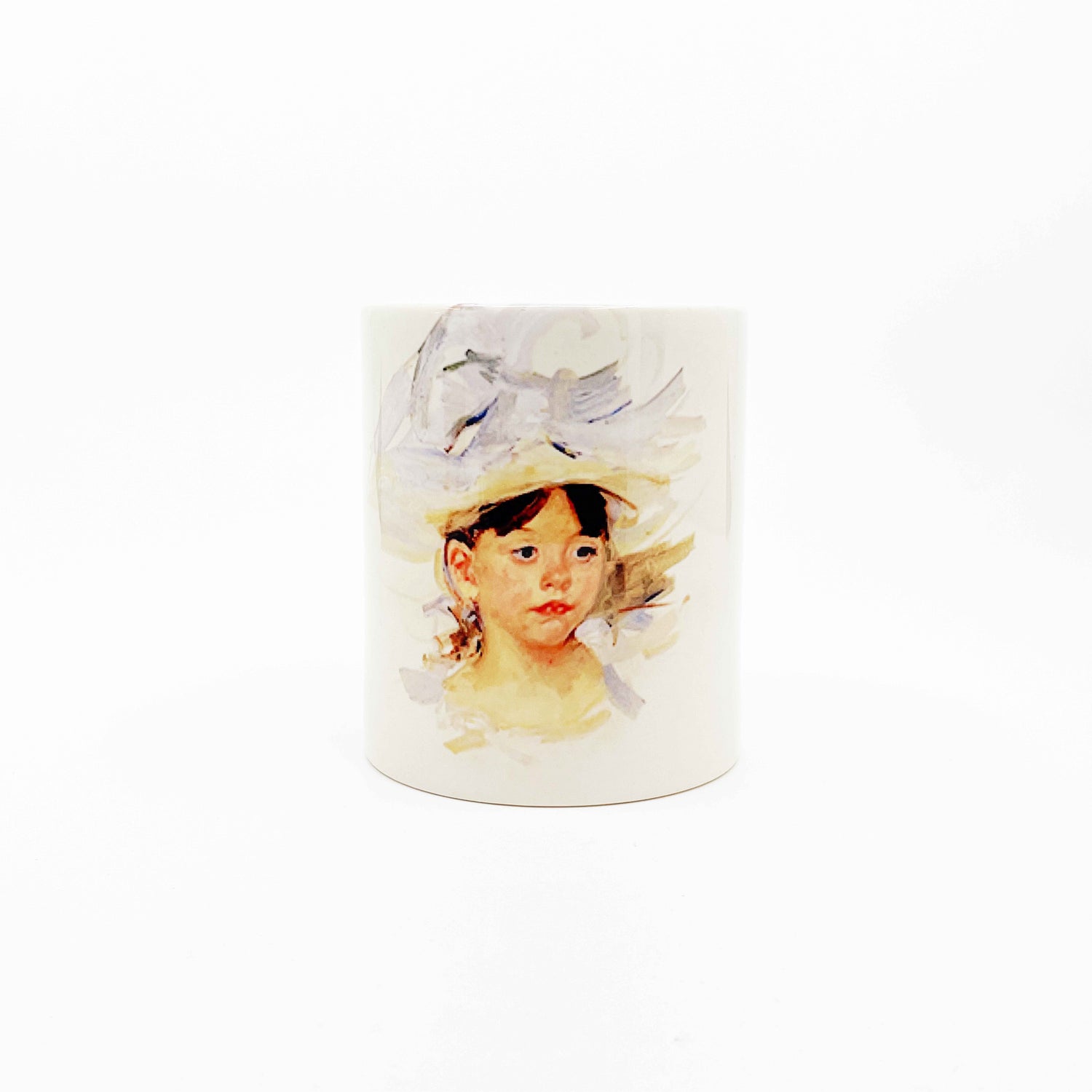 Sketch of Ellen Mary Cassatt in a Big Blue Hat by Mary Cassat