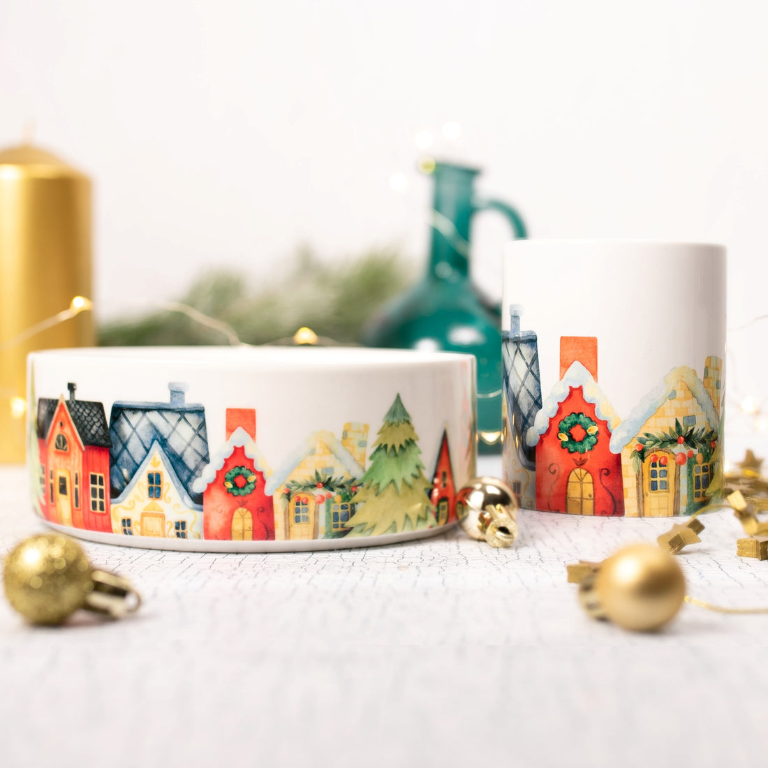 Winter Village Candle Set