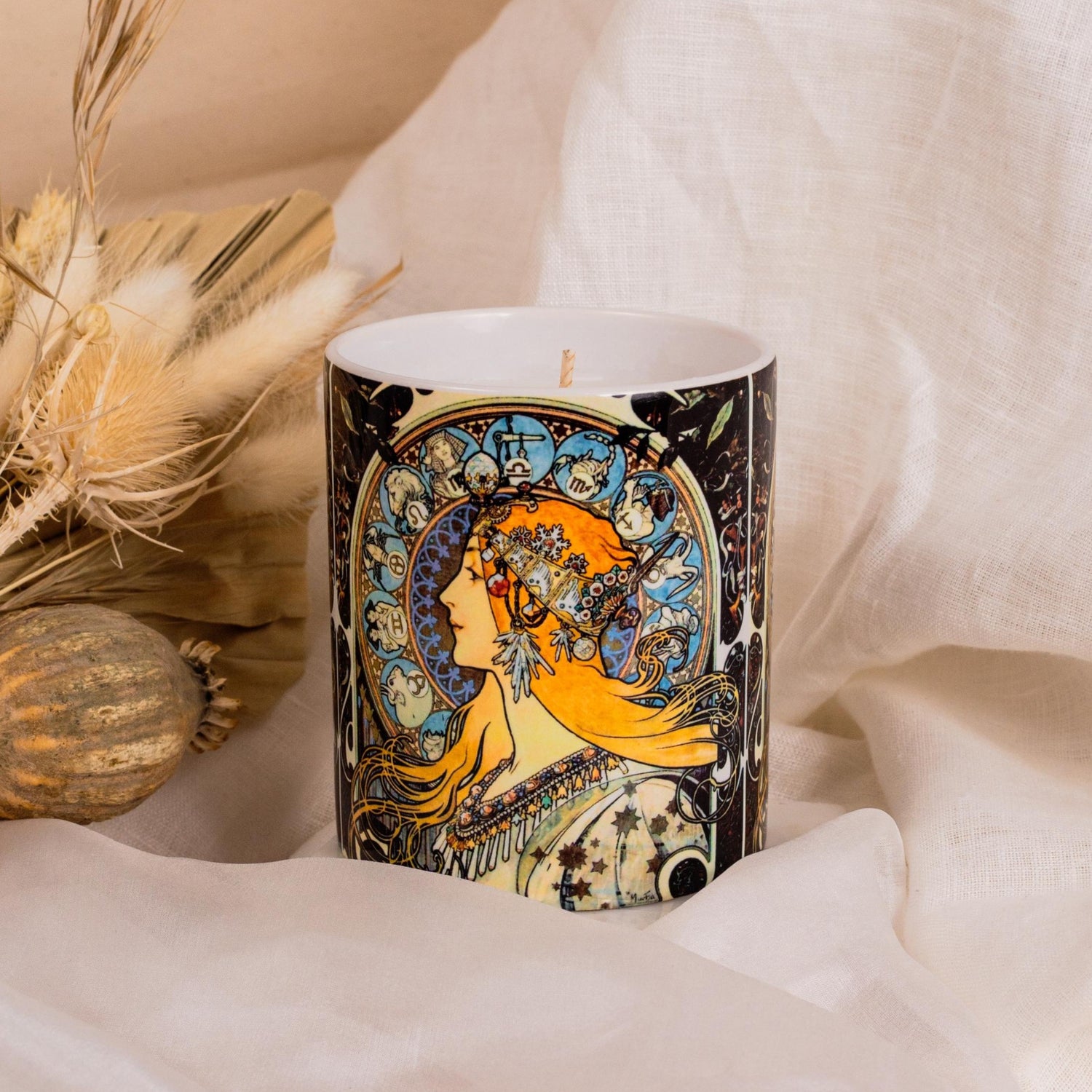 Zodiac by Mucha 250g Candle